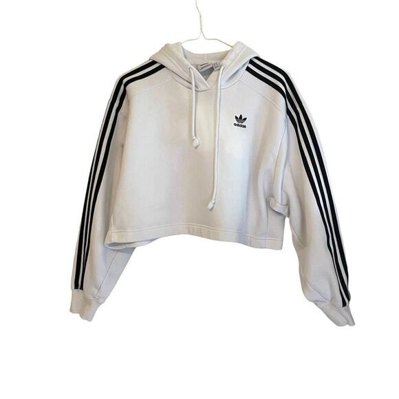 Adidas ADICOLOR CLASSICS CROPPED HOODIE Sweatshirt XS‎ - Picture 8 of 8